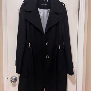 Calvin Klein Black Trench Coat